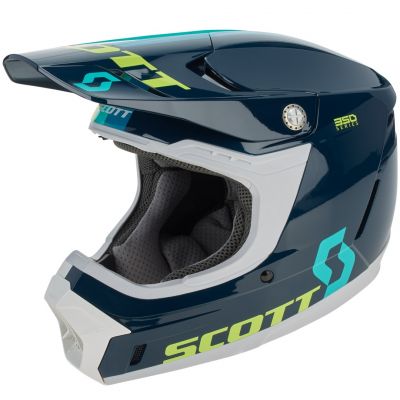 SCOTT 350 Evo Plus Track ECE Helmet Blue/Teal